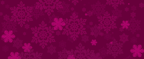 Christmas purple banner design background
