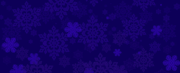 Fototapeta na wymiar Christmas blue banner design background
