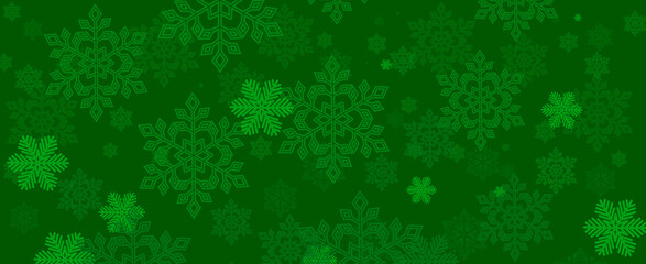 Christmas green banner design background
