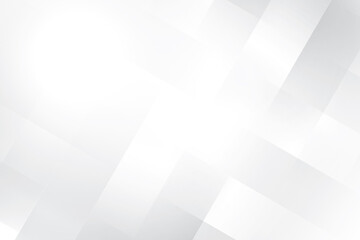 Obraz premium Abstract white and gray color, modern design background with geometric shape. Vector illustration.