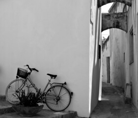 Italy, Salento: Foreshortening of Otranto.