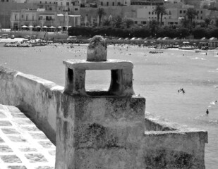 Italy, Salento: Foreshortening of Otranto.