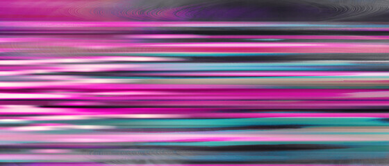 magenta abstract motion blur background. Horror fuschia pattern with color lines. Different shades and thickness. Metallic pattern industry, technology background. 3D illustration