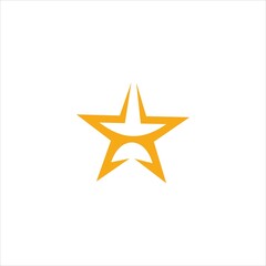 Star logo vector abstract template