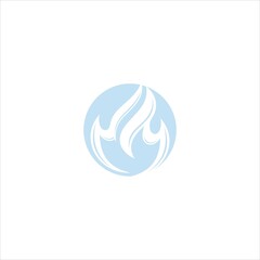Gas logo vector fire template