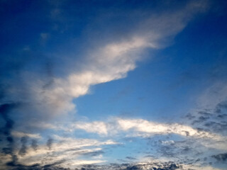 Naklejka na ściany i meble evening clouds