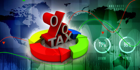 3d rendering Stock market online business concept. business Graph 
