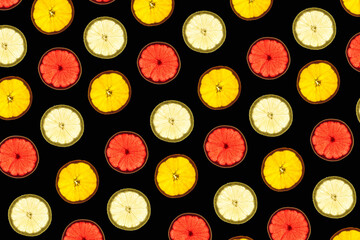 Citrus slices pattern