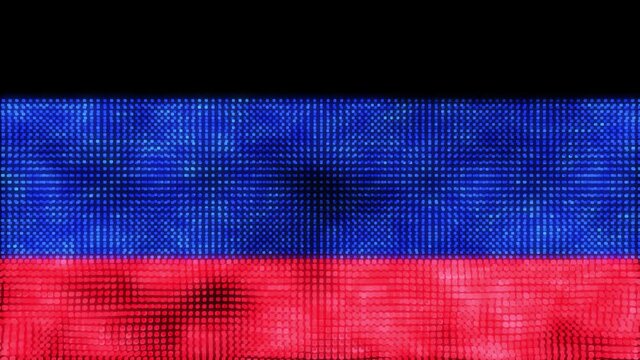 Donetsk Peoples Republic digital flag - loop animation