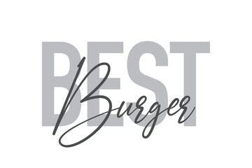 Modern, simple, minimal typographic design of a saying 