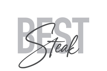 Modern, simple, minimal typographic design of a saying 