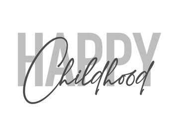 Modern, simple, minimal typographic design of a saying 