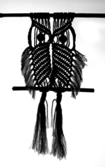 Hand made cord owl