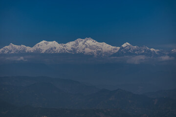 Fototapeta na wymiar Himalayas Mountain in Darjeeling India