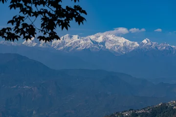 Cercles muraux Kangchenjunga Himalayas Mountain in Darjeeling India