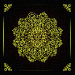 Luxury mandala background design 