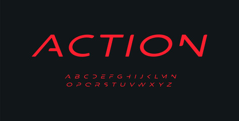Minimalistic italic dynamic font movement alphabet. Modern logo elegant typography.Minimal futuristic typographic design. Thin sans serif letters set for speed logo, headline, monogram.Vector typeset