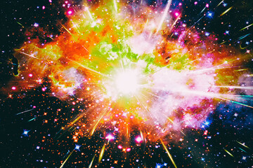Pulsar. The elements of this image furnished by NASA.
