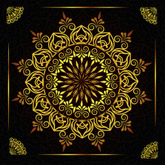 Luxury mandala background design 