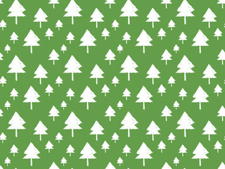 Christmas Pattern - Christmas Trees  Background, Seamless