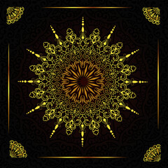 Luxury mandala background design 