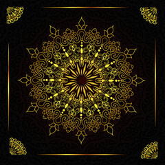 Luxury mandala background design 