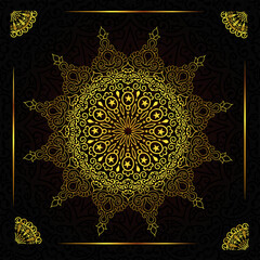 Luxury mandala background design 