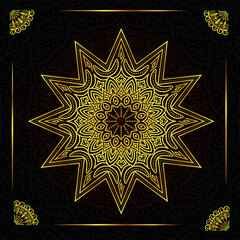 Luxury mandala background design 