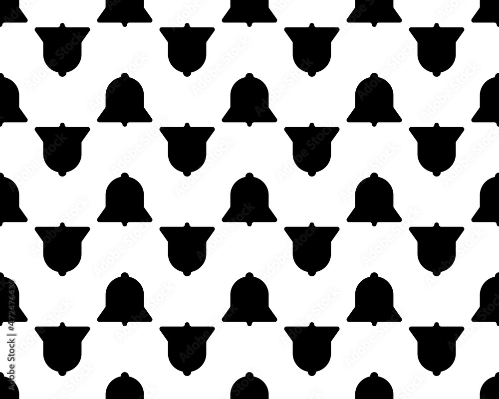 Poster bell, vector seamless pattern, editable can be used for web page backgrounds, pattern fills