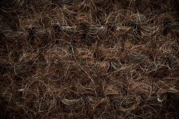 Material, natural wool fabric. Felt. Sheep wool background closeup