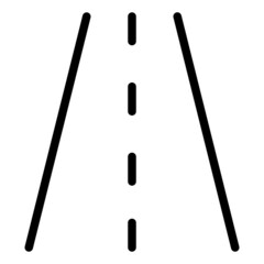 road street icon line style vector