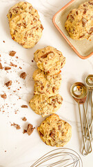 cookies with nuts and chocolate