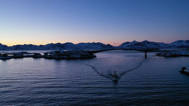 The fishing village Henningsv&aelig;r in Lofoten, Norway.
Photo: Marius Fiskum