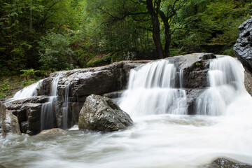 Fototapeta na wymiar Lastiver Waterfall near Enokavan and Ijevan, Armenia,