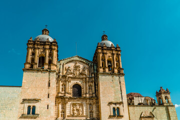 Fototapeta na wymiar The stunning Santo Domingo de Guzman Temple in Oaxaca de Juarez, Mexico