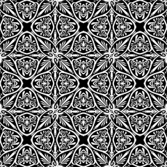 Fototapeta premium Black and White Modern Ornate Pattern