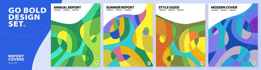 Modern, bold and colorful, abstract vector background with curves for business reports, social posts, presentations, branding and advertising campaigns.