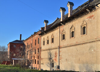 17th-century  Chambers of Krutitsky state order (dormitory) by riverside, Krutitsy Patriarchal Metochion  (13th century), Moscow, Russia