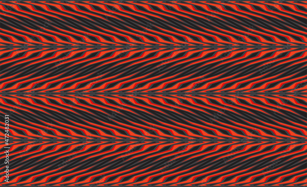 Poster abstract background with red sharp tribal pattern