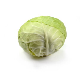 Fototapeta premium Cabbage isolated on white background with clipping path