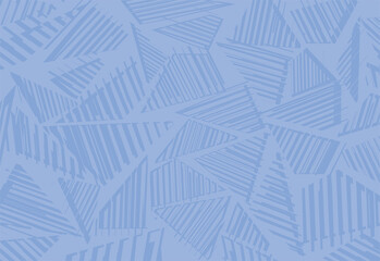 Minimalist background with blue abstract triangle stripe pattern