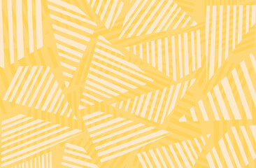 Minimalist yellow background with abstract triangle stripe pattern