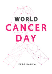 Breast Cancer Awareness Ribbon Vector design and illustration. 