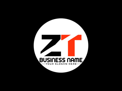 Letter ZT Logo Image, Alphabet letters logo zt letter logo template for your brand