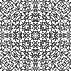 ornamental seamless black and white texture. monochrome pattern. decorative grid. doodle style. cover, coloring, template, print.
