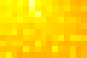 Fototapeta na wymiar Vector yellow background. Gold geometric texture from yellow squares. Vector pattern of square yellow pixels. A backing of mosaic squares for branding, calendar, card, banner, cover, header for site