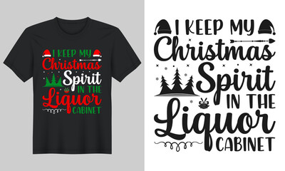 Christmas T-shirt Design, Mug Design,Vector, Christmas Graphic, Santa T-shirt Design