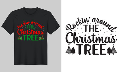 Christmas T-shirt Design, Mug Design,Vector, Christmas Graphic, Santa T-shirt Design