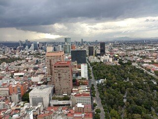 Fototapeta premium Aerial views of Mexico City