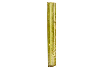Macro tourmaline mineral stone on white background